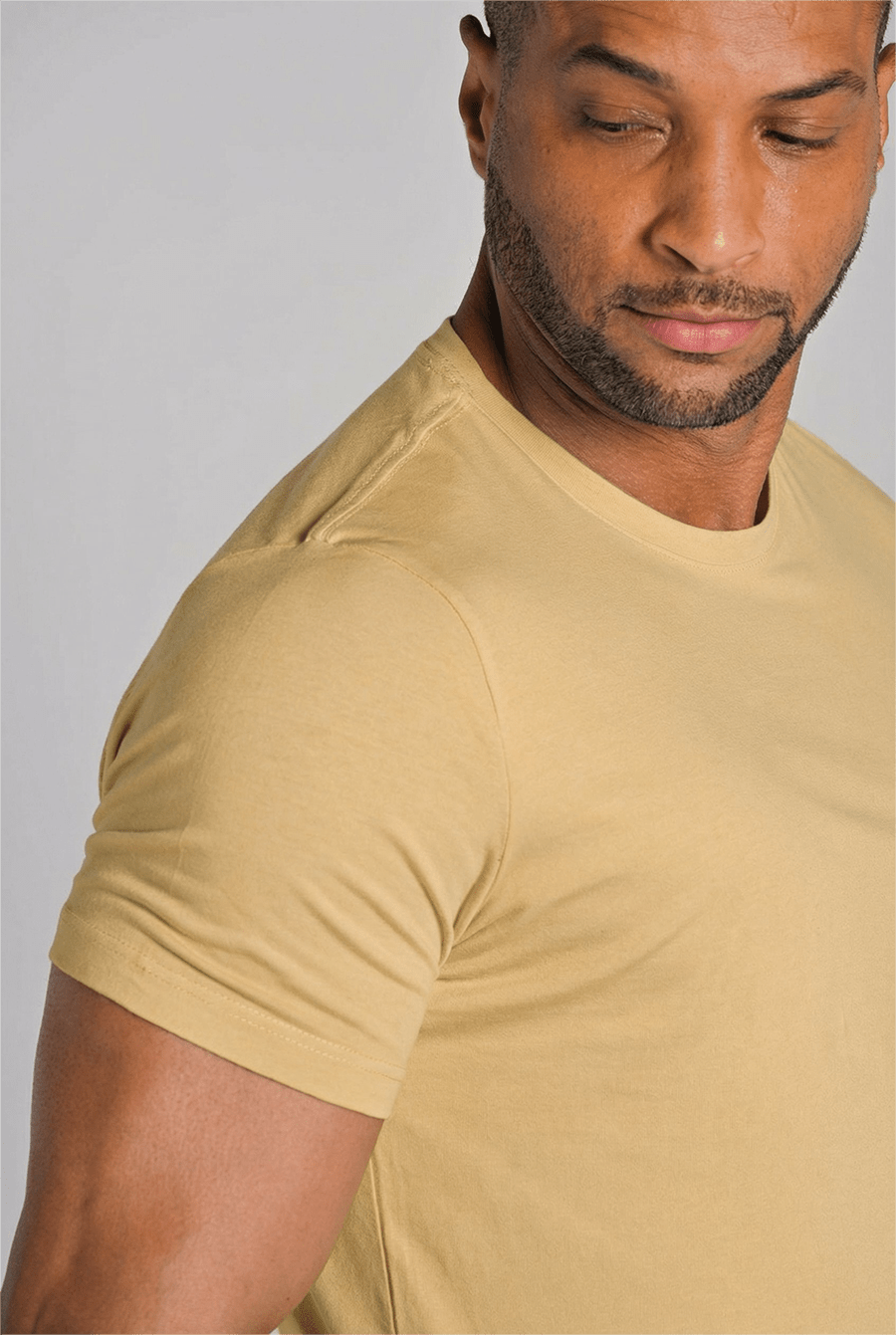 Camiseta Gola Careca Unique Algodão Egípcio com Elastano Desert Green - Be_cava
