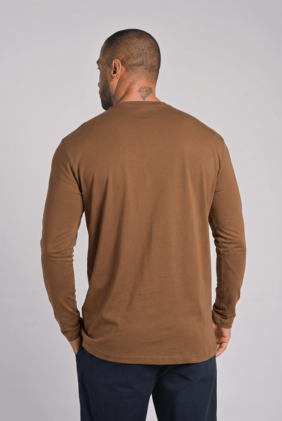 Camiseta Heavy Cotton Manga Longa Dark Nog - Be_cava