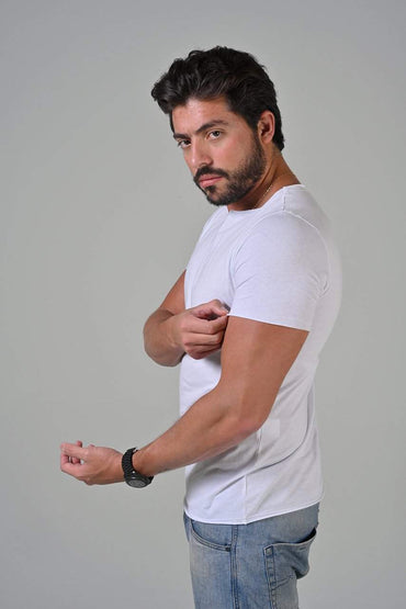 Cava Camiseta Light 100% Algodão Egípcio Branca