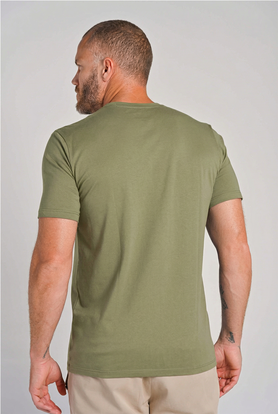 Camiseta Gola Careca Unique Algodão Egípcio com Elastano Dusty Green