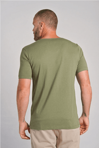 Camiseta Canoe Gola Canoa Algodão Egípcio com Elastano Dusty Green - Be_cava