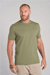 Camiseta Gola Careca Unique Algodão Egípcio com Elastano Dusty Green - Be_cava