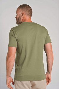 Camiseta Gola Careca Unique Algodão Egípcio com Elastano Dusty Green - Be_cava