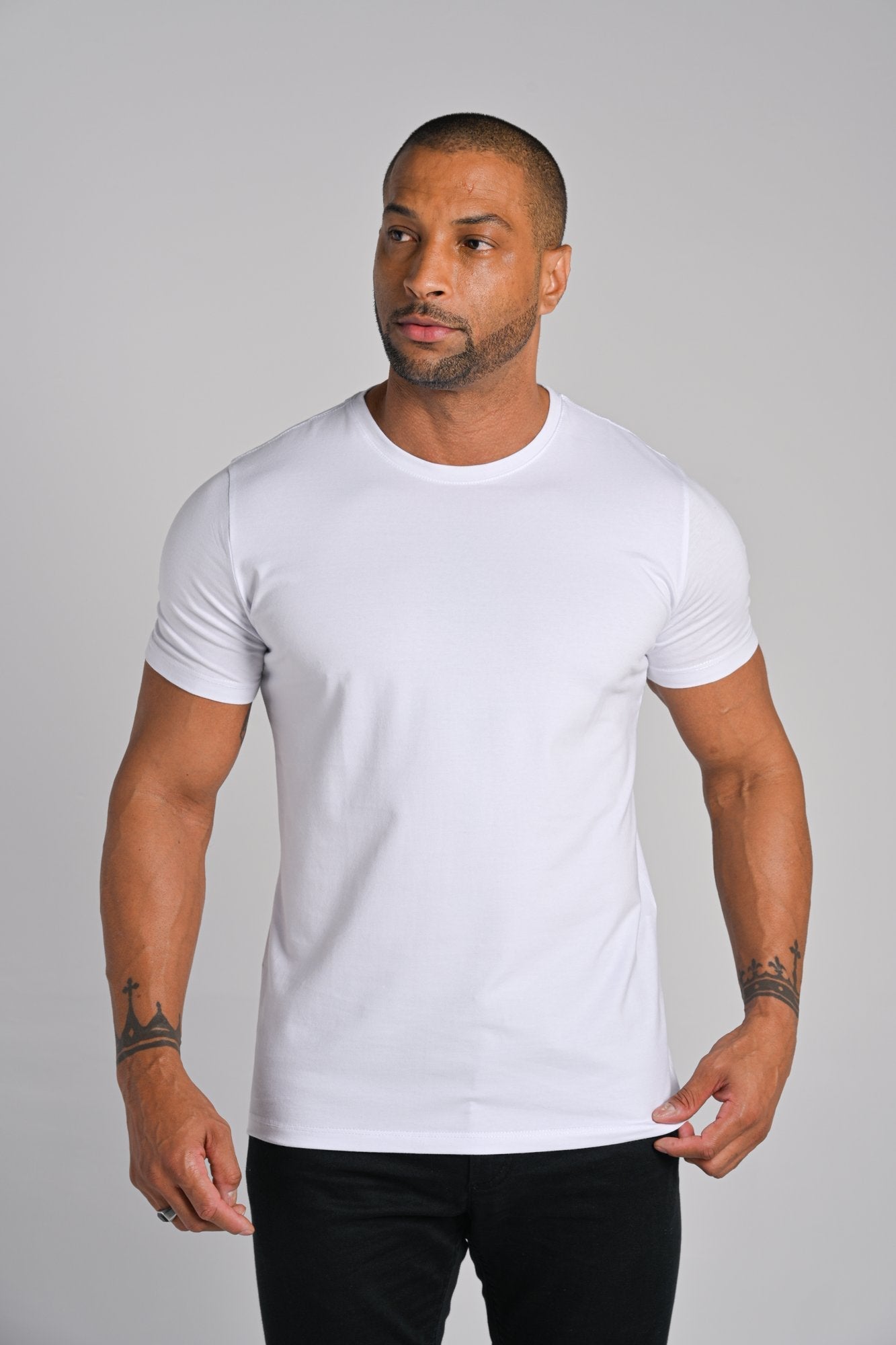 Camiseta Pima Unique Gola Careca Branca - Be_cava