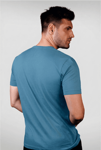 Camiseta Pima Unique Gola Careca Cobalto - Be_cava