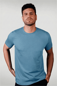 Camiseta Pima Unique Gola Careca Cobalto - Be_cava