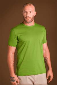Camiseta Pima Unique Gola Careca Verde Campo - Be_cava